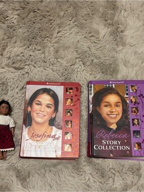 American Girl Josefina & Rebecca Story Collection Books - Red & Purple Covers